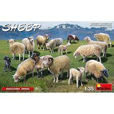 MINI ART 1/35 SHEEP (15 SHEEP)