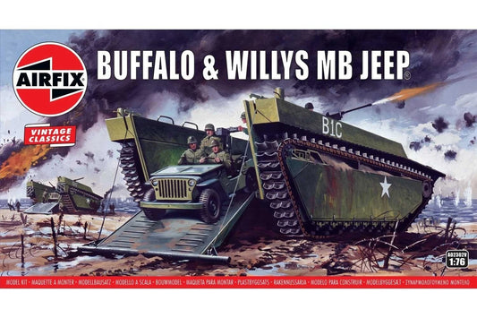 Airfix Buffalo & Willys MB Jeep 1/76