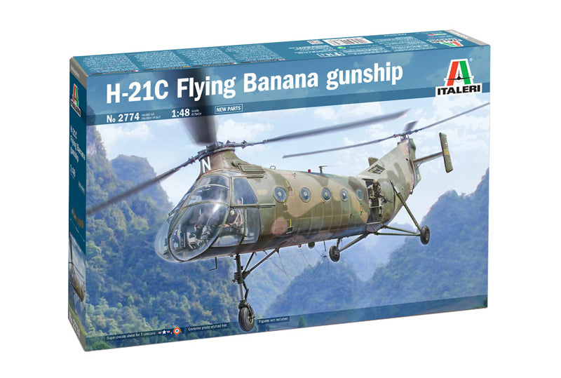 Italeri H-21C Flying Banana gunship 1:48