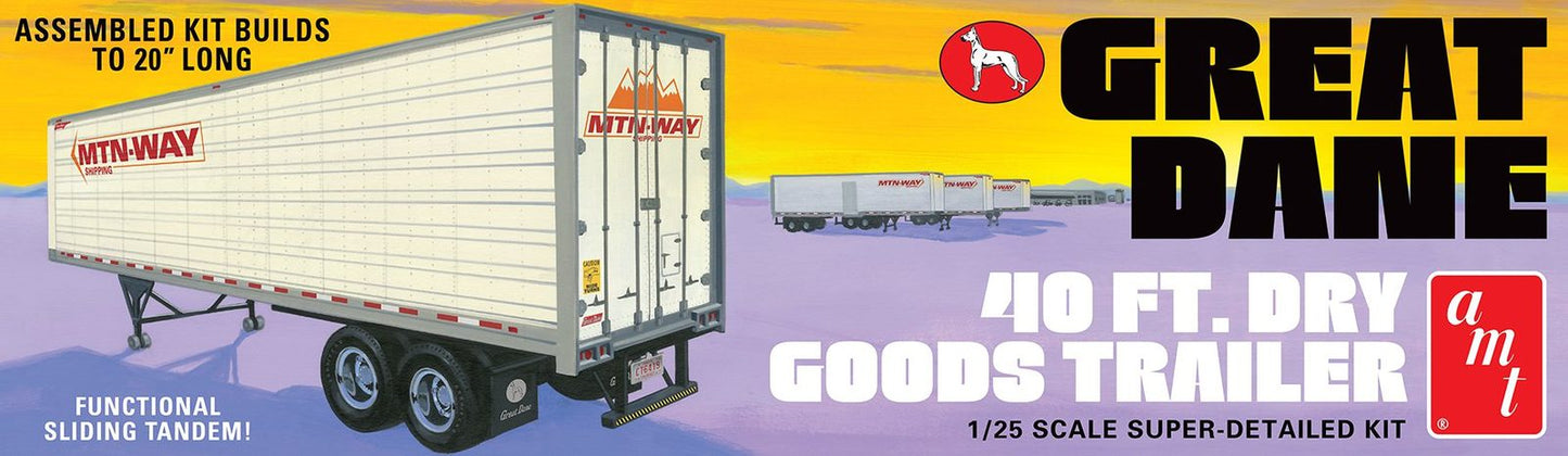 AMT Great Dane 40FT. Dry Goods Trailer 1/25