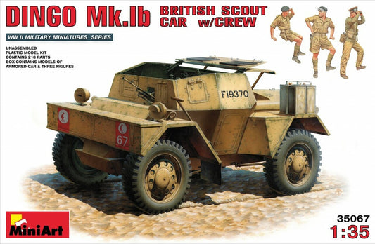 MiniArt Dingo Mk.Ib British Scout Car w/crew 1/35