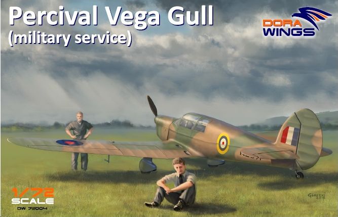 Dora Wings Percival Vega Gull 1/72