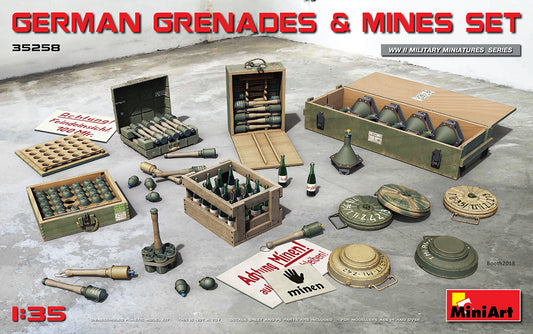 MiniArt German Grenades & Mine Set 1/35