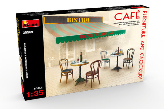 Mini Art Cafe Furniture & Crockery 1/35