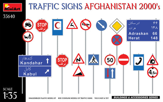 MiniArt Traffic Signs Afghanistan 2000's 1/35