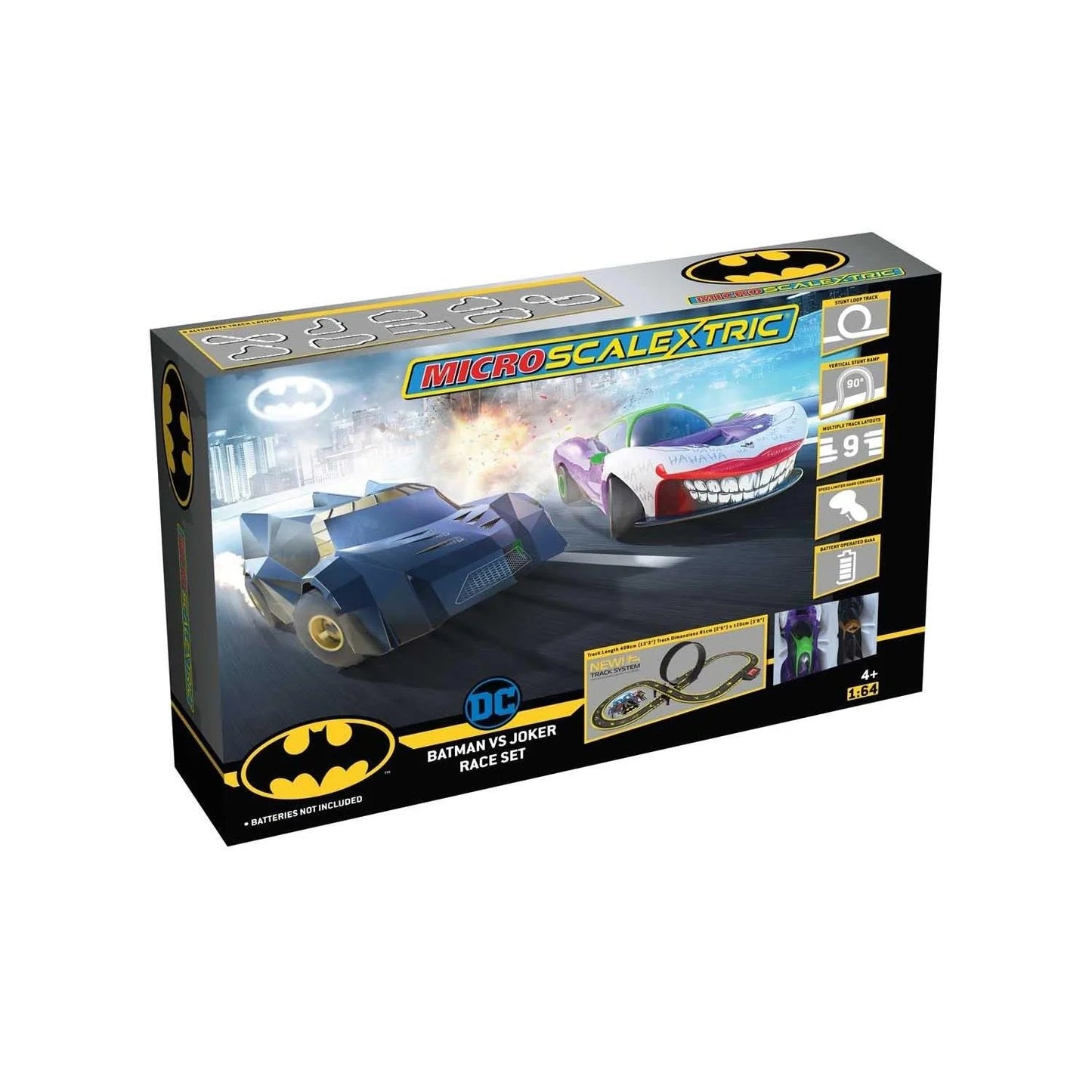 Micro Scalextric Batman Vs Joker Race Set 1/64