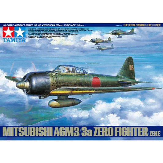 Tamiya 61108 Mitsubishi A6M3/3a Zero Fighter (Zeke) 1/48