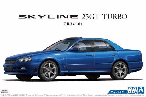 Aoshima Skyline 25GT Turbo ER34' 01 1/24