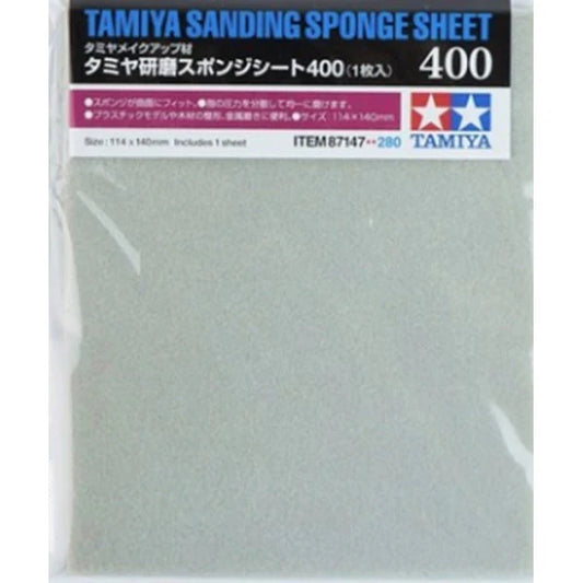 Tamiya 87147 Sanding Sponge Sheet 400