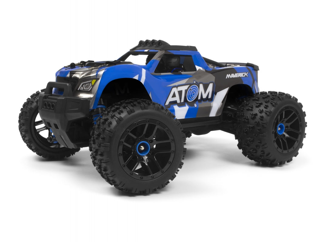 Hpi Racing 1/18 Maverick Atom 4WD Brushed RTR R/C Monster Truck Blue