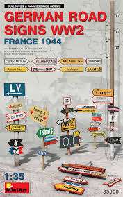 MiniArt German Road Signs WW2 France 1944 1/35