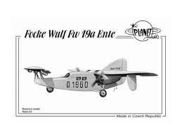 Planet Models Focke Wulf Fw19a Ente 1/72