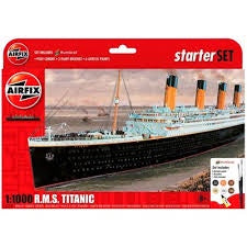 AIRFIX 1/1000 RMS TITANIC STARTER SET (WITH PAINT & GLUE)
