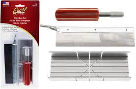 EXCEL MITRE BOX SET INCL HANDLE AND SAW BLADE