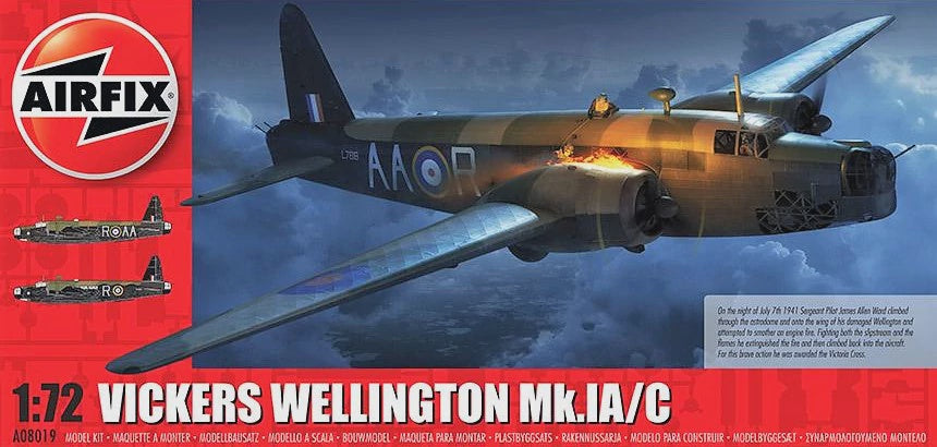 AIRFIX 1/72 VICKERS WELLINGTON MK.1A/C (RNZAF/NEW ZEALAND decals)