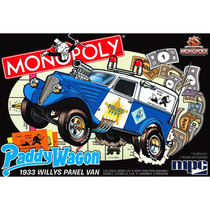MPC 1/25 WILLYS PANEL MONOPOLY PADDY WAGON
