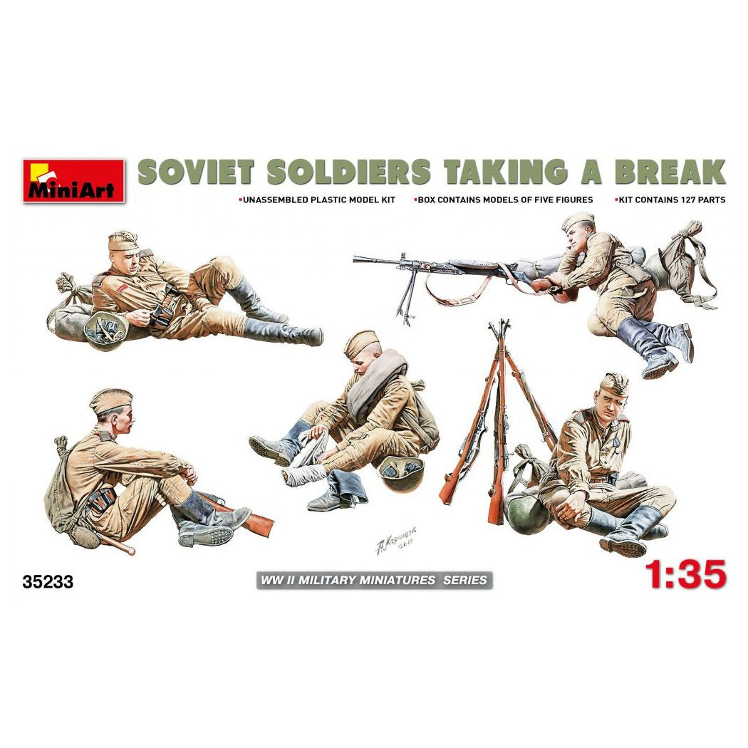MINI ART 1/35 SOVIET SOLDIERS TAKING A BREAK