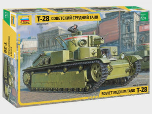 ZVEZDA 1/35 SOVIET T-28 HEAVY TANK