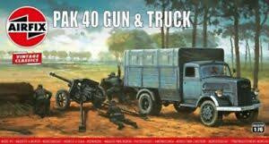 AIRFIX 1/76 PAK40 GUN & OPEL BLITZ TRUCK