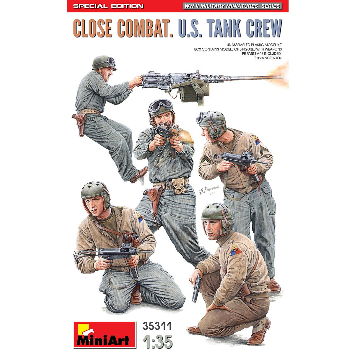 MINI ART 1/35 CLOSE COMBAT U.S. TANK CREW