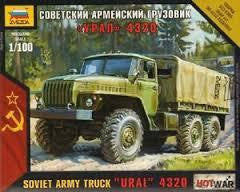 ZVEZDA 1/100 SOVIET ARMY TRUCK URAL 4320