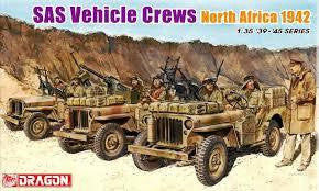 DRAGON 1/35 SAS VEHICLE CREWS NORTH AFRICA 1942