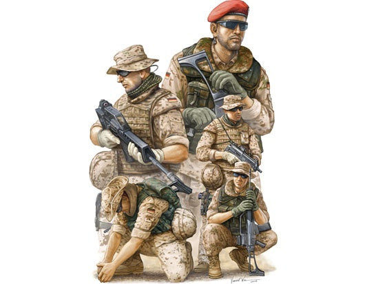 TRUMPETER 1/35 MODERN GERMAN ISAF SOLDIERS IN AFGANISTAN