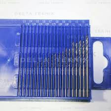 DELTA 20 PIECE METRIC DRILL SET 0.3 TO 1.6MM