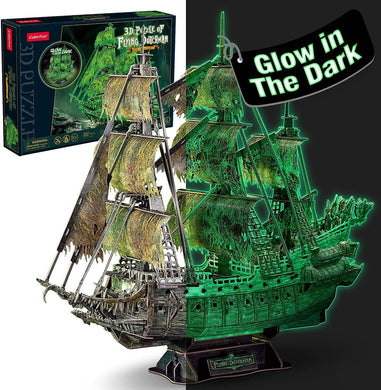 3D PUZZLE OF FLYING DUTCHMAN GHOST SHIP (GLOW IN DARK)