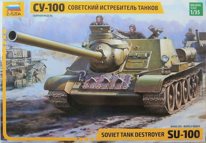 ZVEZDA 1/35 SOVIET TANK DESTROYER SU-100