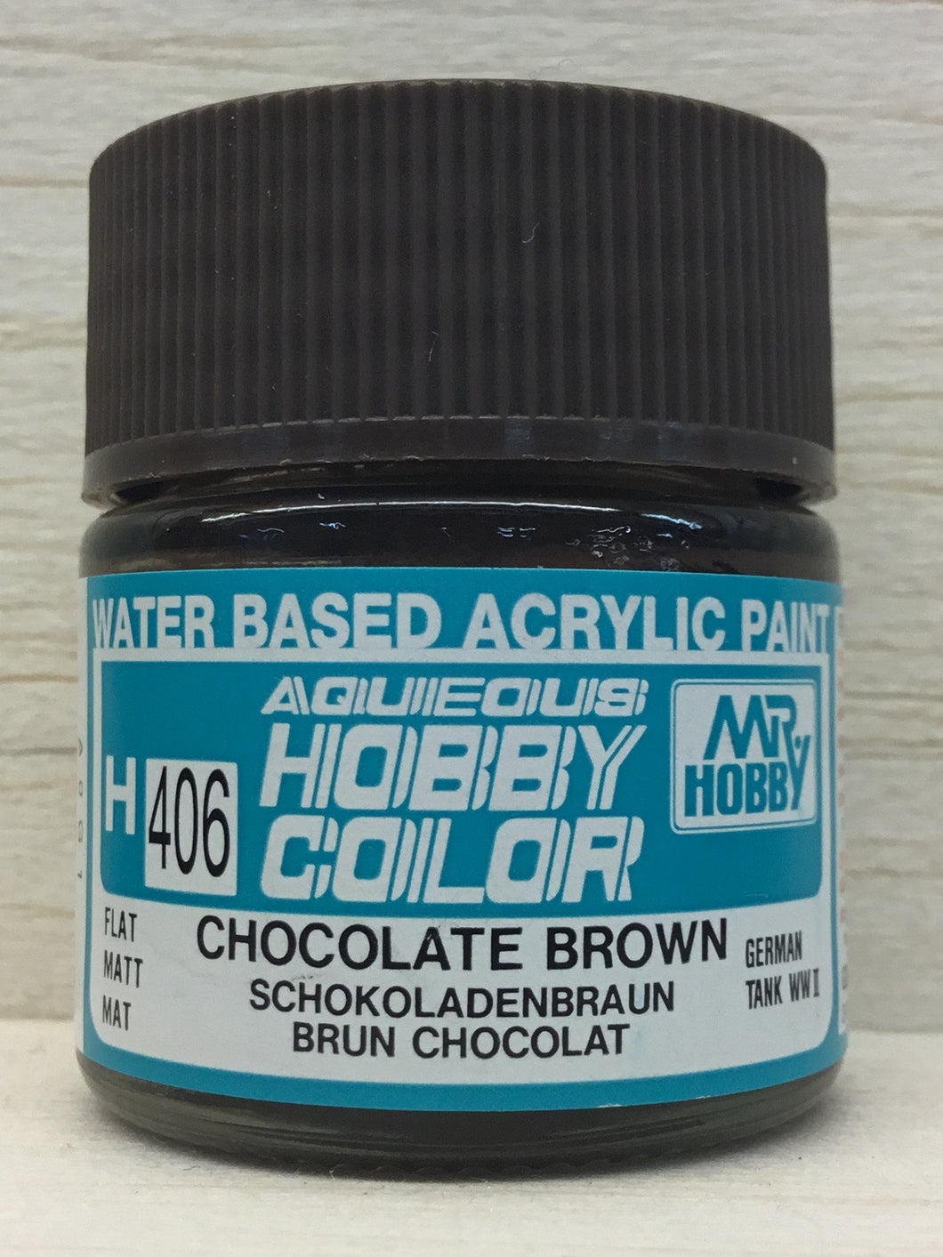 GUNZE MR HOBBY COLOR H406 FLAT CHOCOLATE BROWN