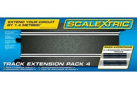SCALEXTRIC TRACK EXTENSION PACK 4 (4 STD STRAIGHTS)