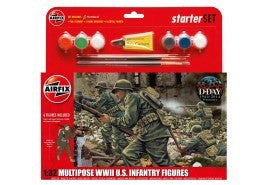 AIRFIX 1/32 MULTIPOSE WWII US INFANTRY STARTER SET