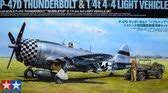 TAMIYA 1/48 P-47D THUNDERBOLT & 1/4T 4X4 LIGHT VEHICLE