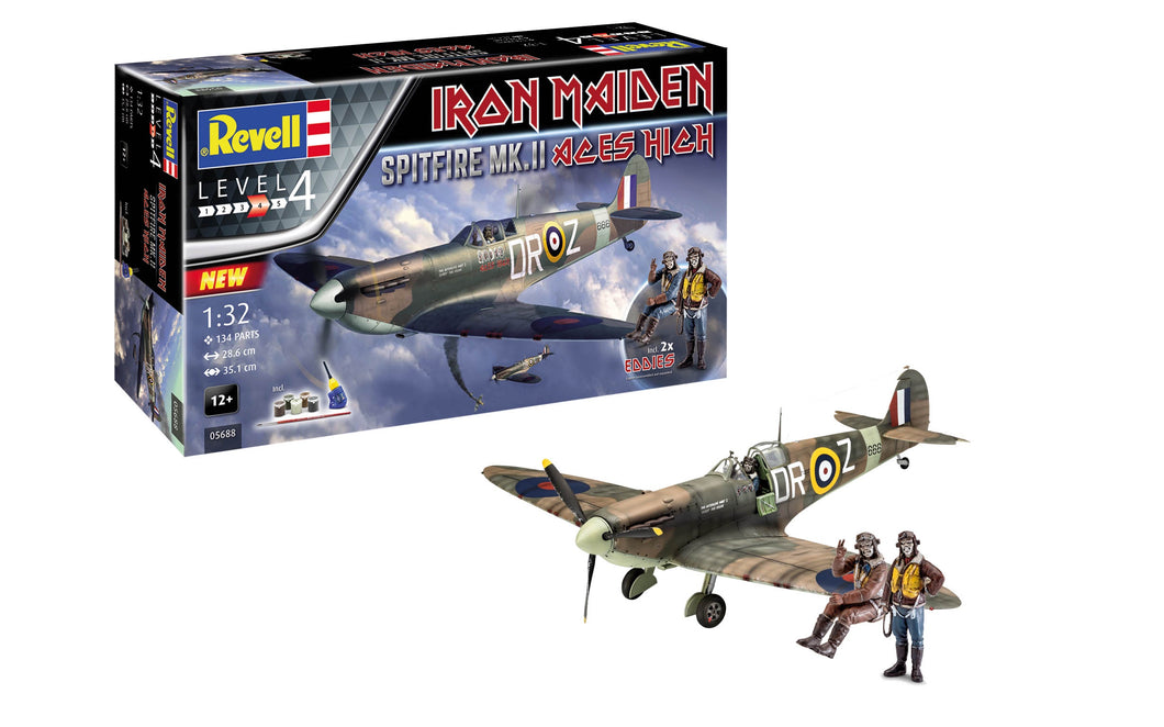REVELL 1/32 SPIRFIRE MK.II IRON MAIDEN ACES HIGH (INCLUDES PAINT & GLUE)