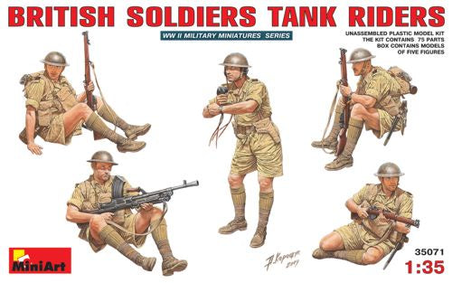 MINI ART 1/35  BRITISH SOLDIERS TANK RIDERS