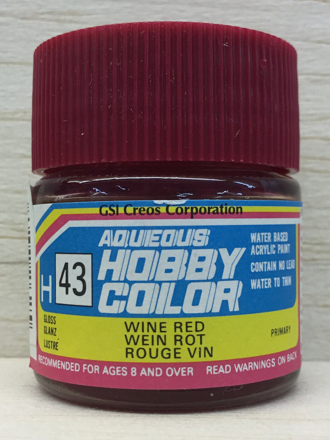 GUNZE MR HOBBY COLOR H43 GLOSS WINE RED