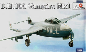 A-MODEL 1/72 D.H. 100 VAMPIRE MK.1