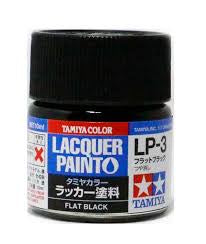 TAMIYA LACQUER LP-3 FLAT BLACK