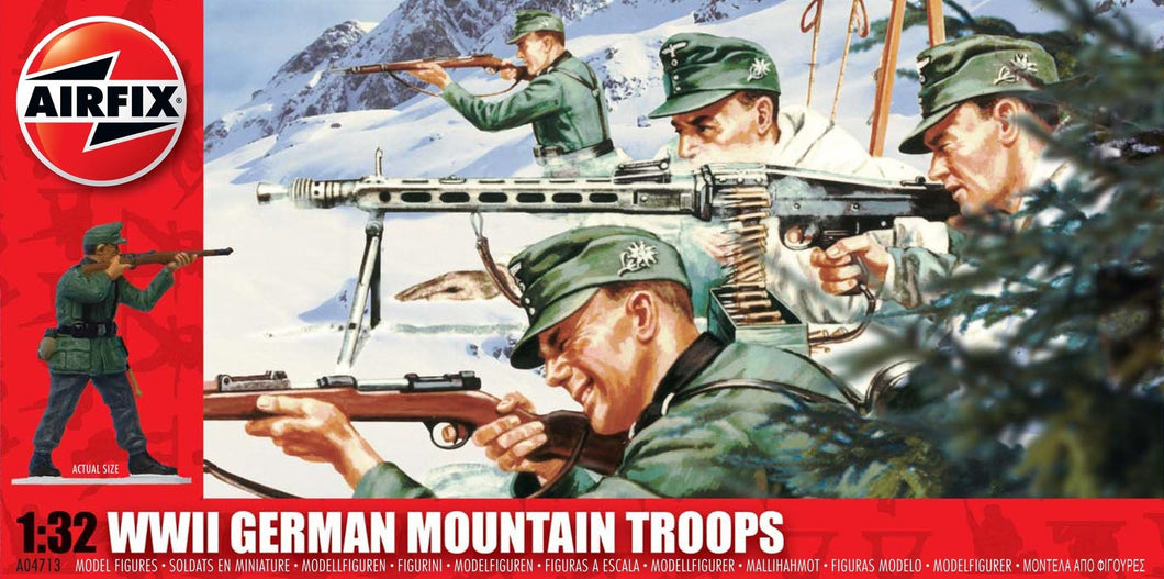 AIRFIX 1/32 WWII GERMAN MOUNTAIN TROOPS (x29)