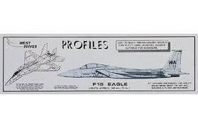 WEST WINGS F-15 EAGLE BALSA PROFILE GLIDER