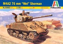 ITALERI 1/35 M4A2 SHERMAN 76MM WET