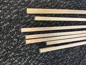SPRUCE STICK 5MM SQUARE x 915mm LONG