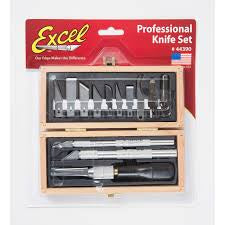 EXCEL PROFESSIONAL KNIFE SET W/10 ASST BLADES