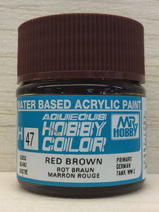 GUNZE MR HOBBY COLOR H47 GLOSS RED BROWN
