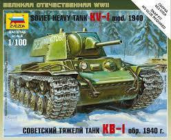 ZVEZDA 1/100 SOVIET HEAVY TANK KV-1