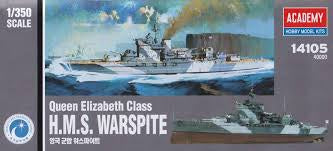 ACADEMY 1/350 HMS WARSPITE QE