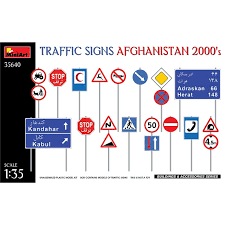 MINI ART 1/35 TRAFFIC SIGNS AFGHANISTAN 2000S