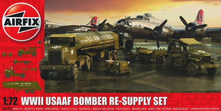 AIRFIX 1/72 WWII USAAF BOMBER RE-SUPPLY SET
