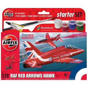 AIRFIX 1/72 RAF RED ARROWS HAWK STARTER SE